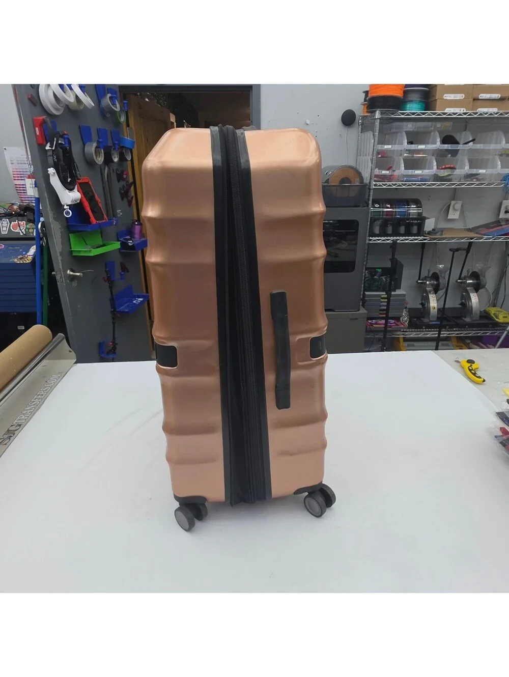 Revo Large Hard Shell Spinner Suitcase Luggage in Bronze